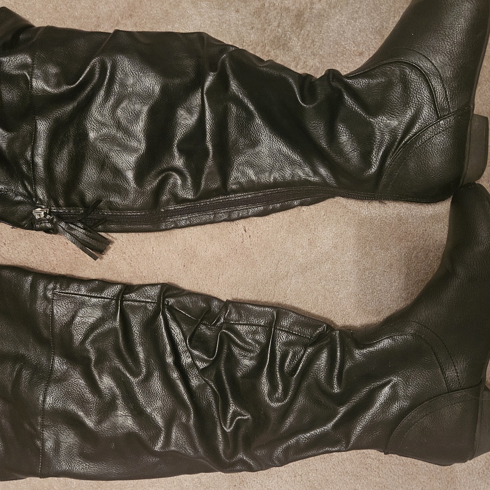 Fergalicious Black Over the Knee Boots